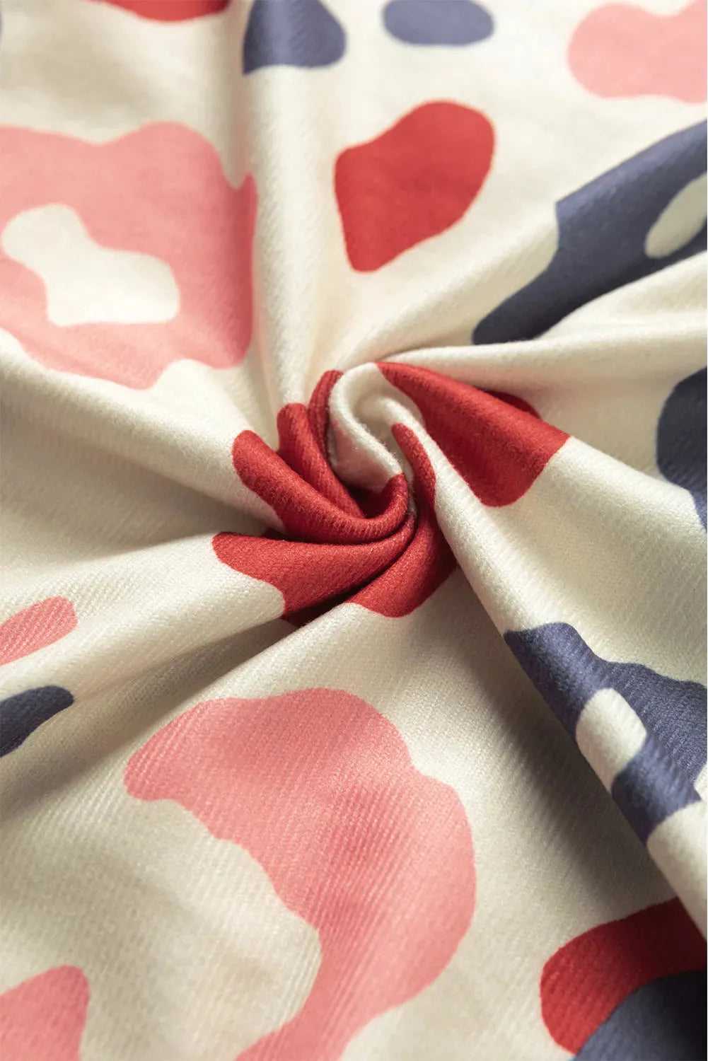 White Colorful Leopard Print Batwing Sleeve Plus Blouse - Fashionfitz