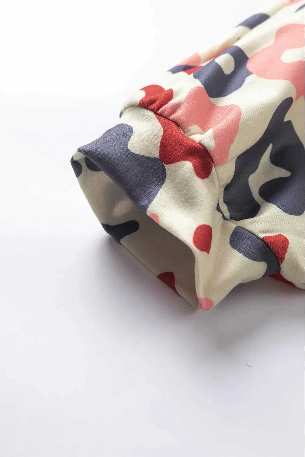 White Colorful Leopard Print Batwing Sleeve Plus Blouse - Fashionfitz