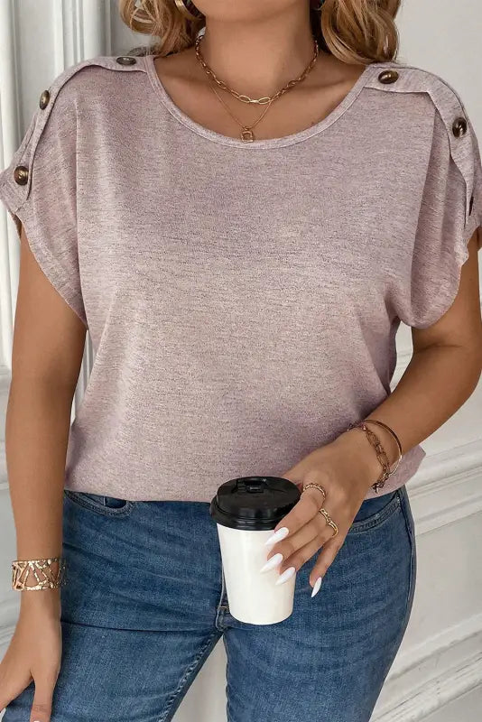 Curvy chic batwing beauty tee