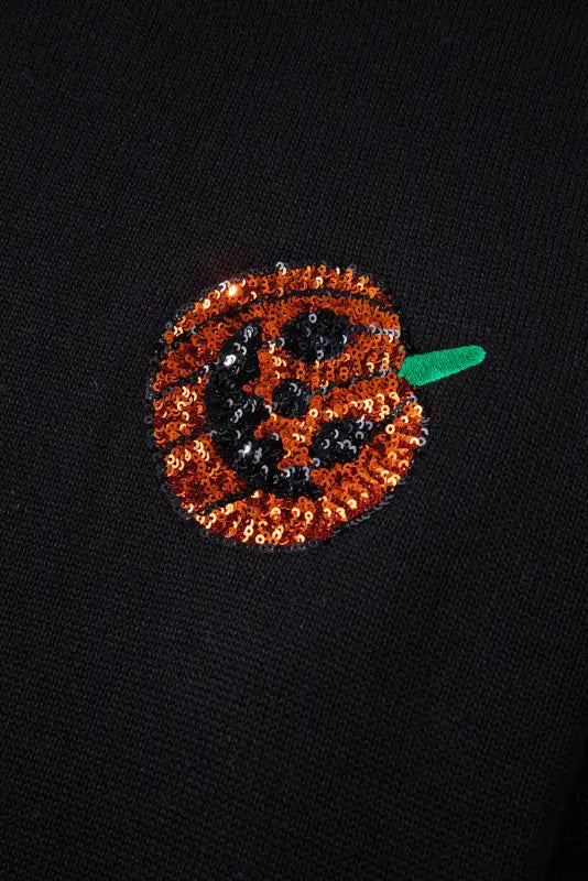 Curvy chic pumpkin sparkle sweater | halloween exclusive