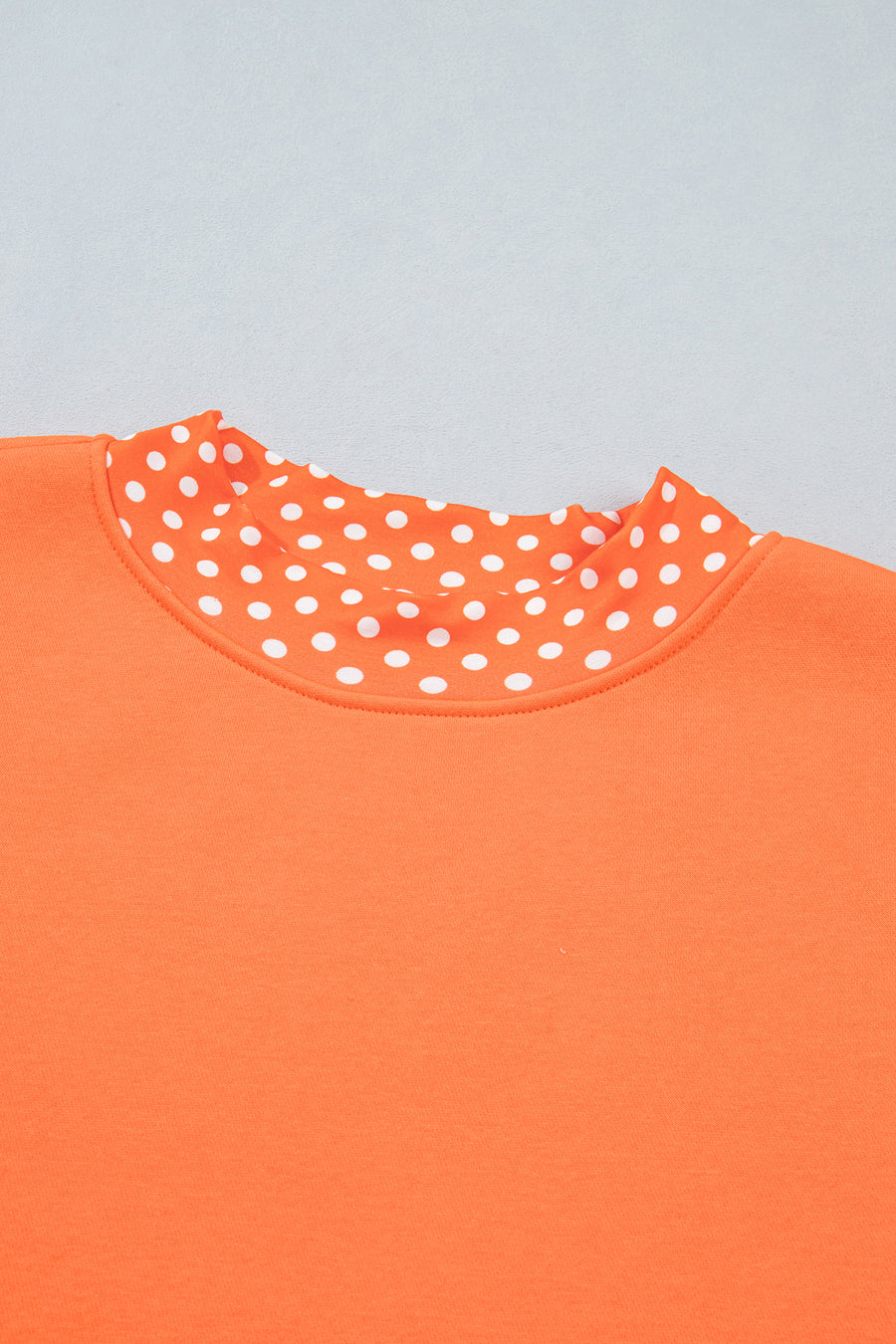 Pink Polka Dot Colour Block Oversized Sweatshirt Women UK