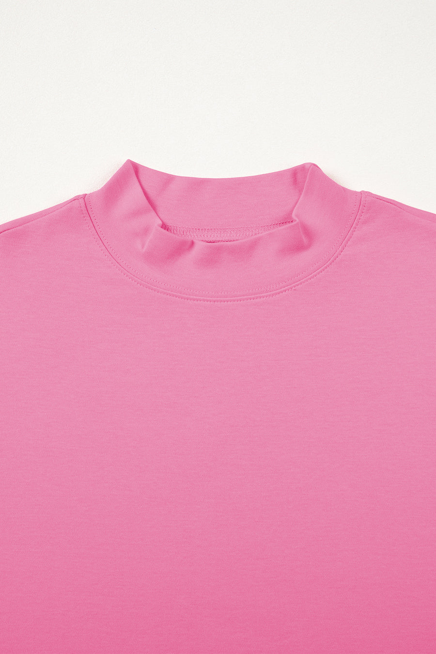 Solid Colour Oversized High Neck Tee Women UK