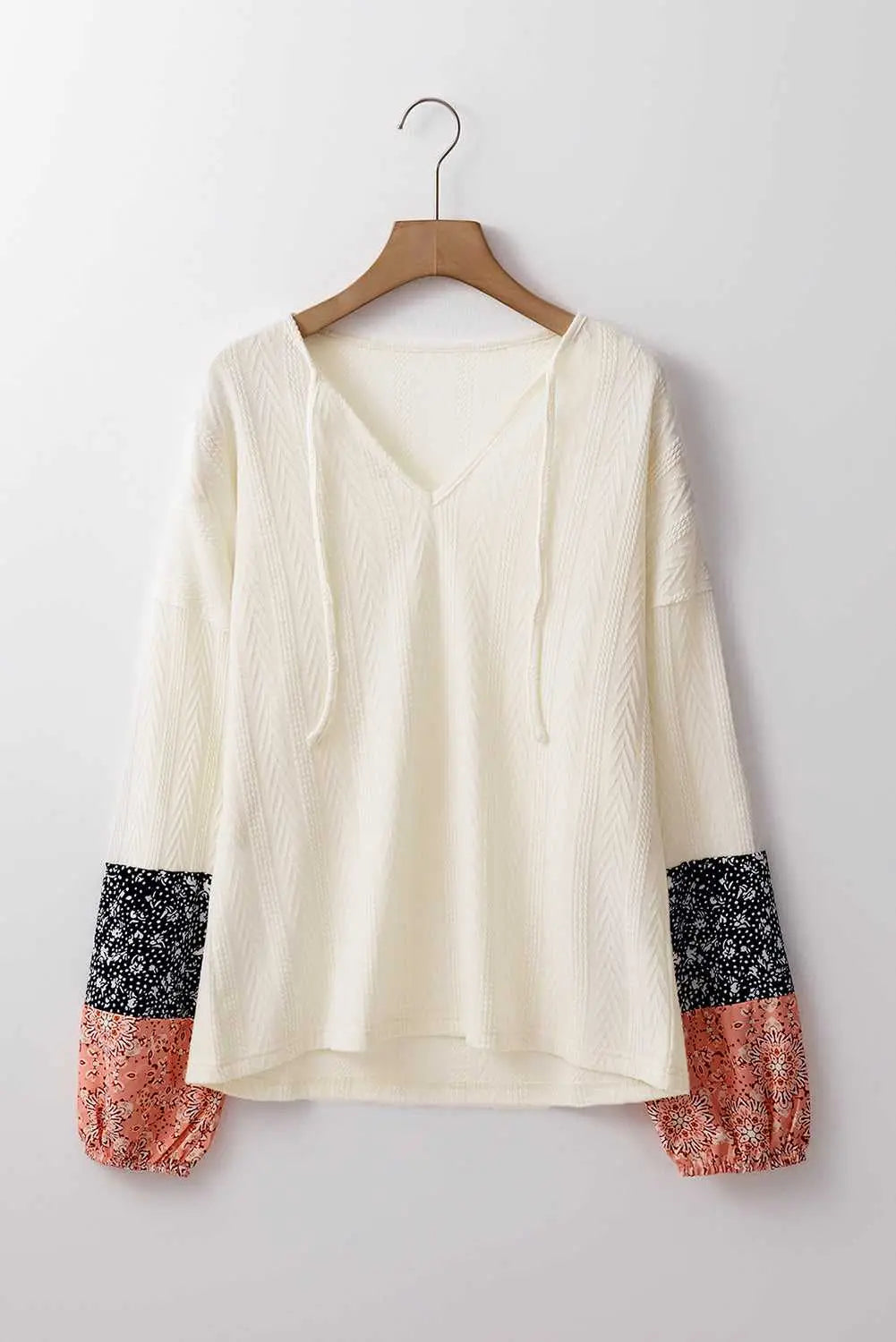 Patchwork petals knit blouse blouses