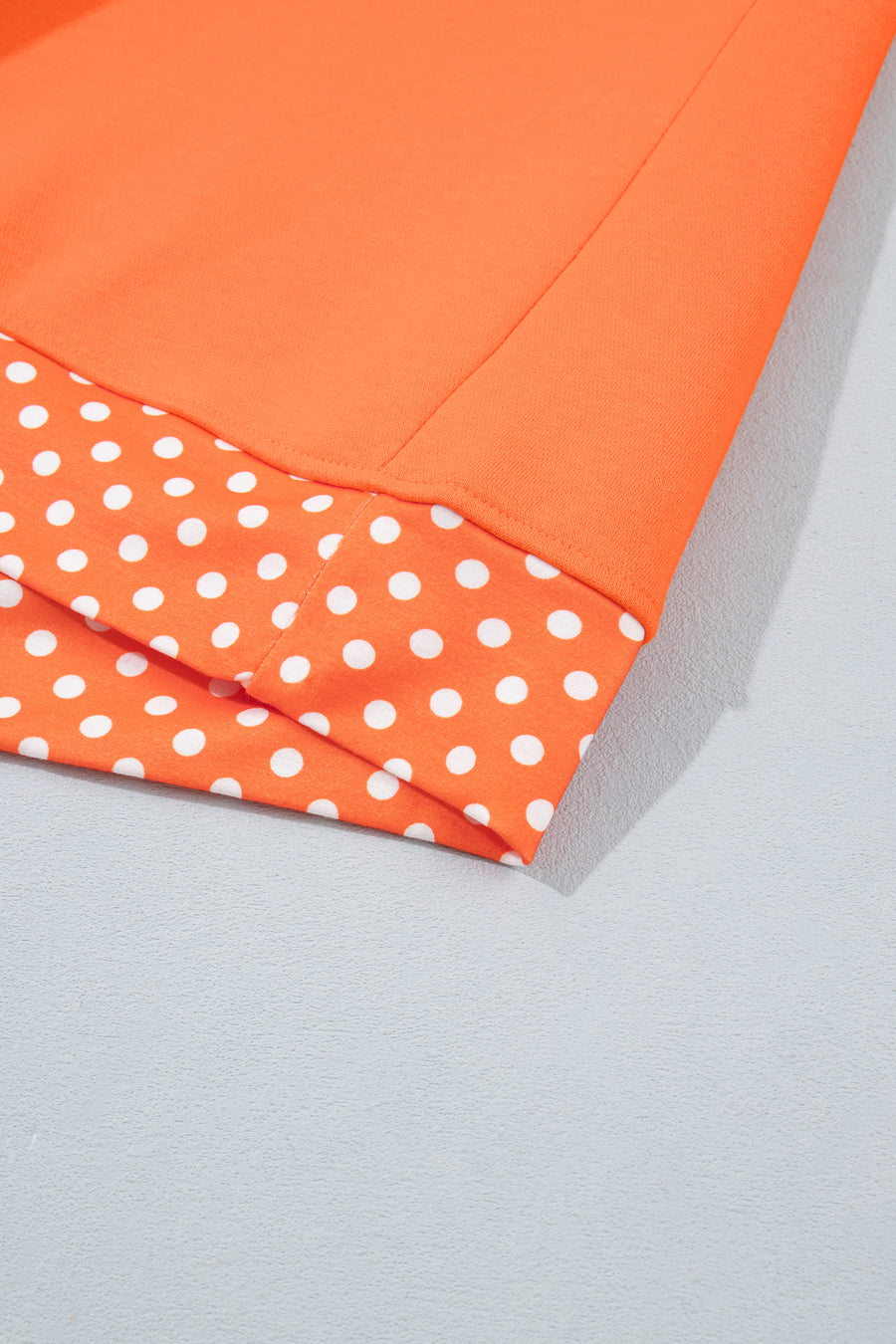 Pink Polka Dot Colour Block Oversized Sweatshirt Women UK