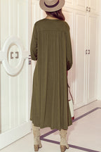 Green Lightweight Duster Cardigan