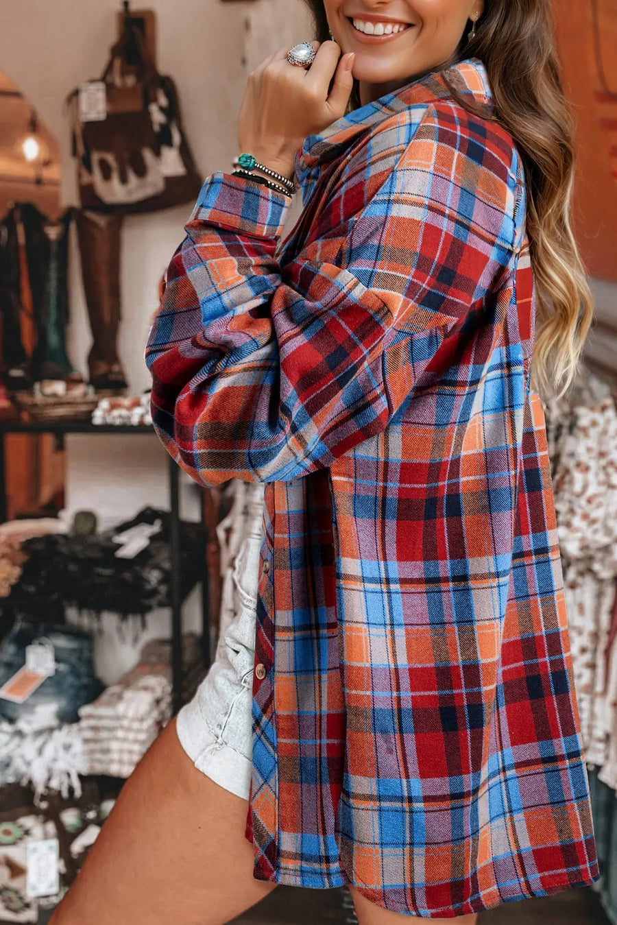Urban tartan trend shirt | women’s shirts | fashionfitz