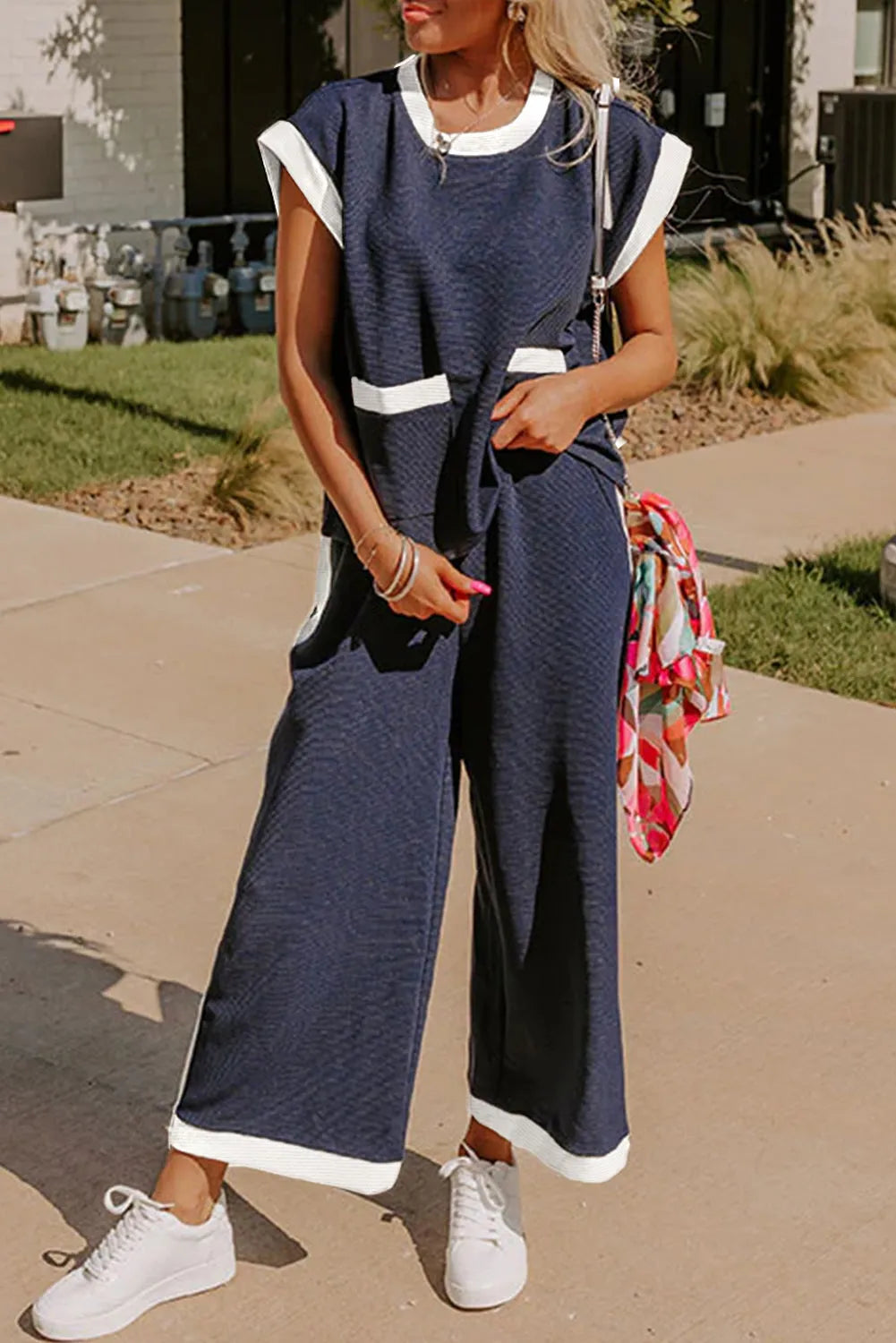 Navy T-Shirt & Pants Set