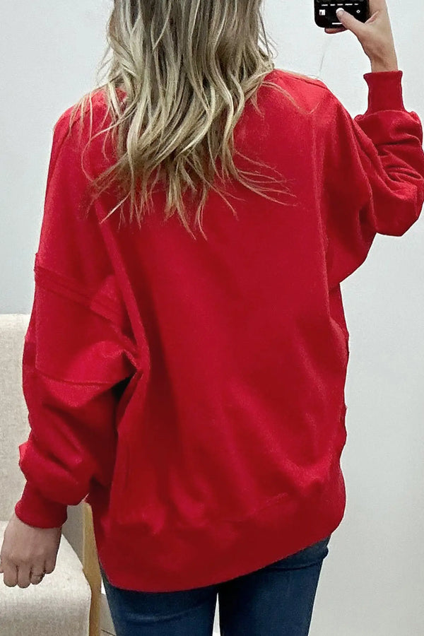 Grapefruit Orange Spooky Graphic Halloween Sweatshirt Women UK