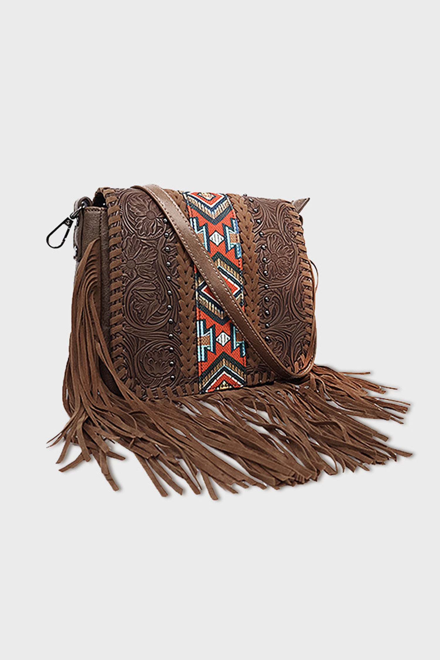 Western Aztec Bohemian Tassel Shoulder Bag Women UK