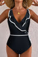 Ruffled One Piece Swimsuit - Fashionfitz