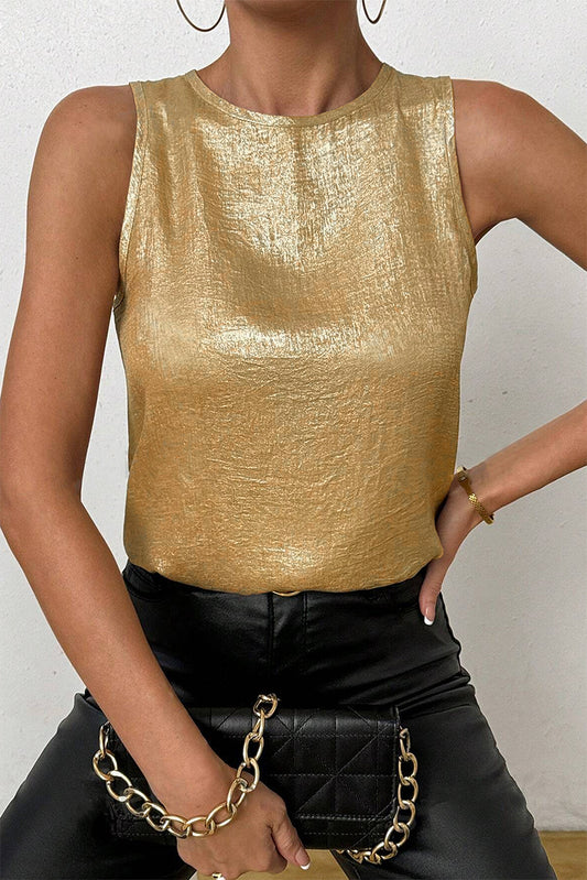 Gold Metal Tank Top