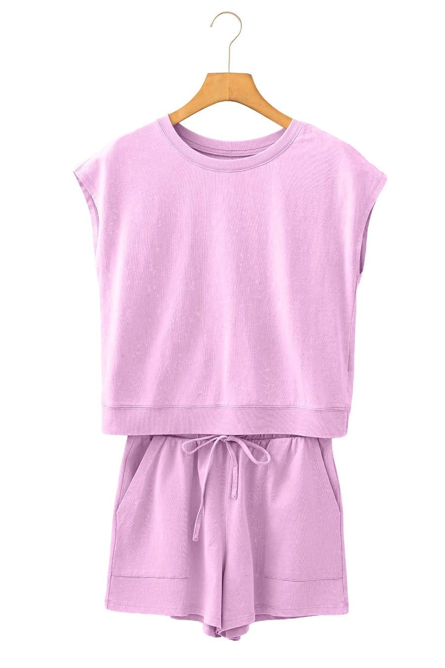 Mineral Wash Cotton Short Set Women UK — second colourway | Fashionfitz UK