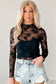 Sheer Floral Lace Top