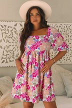 Summer Floral Babydoll Dress - Fashionfitz