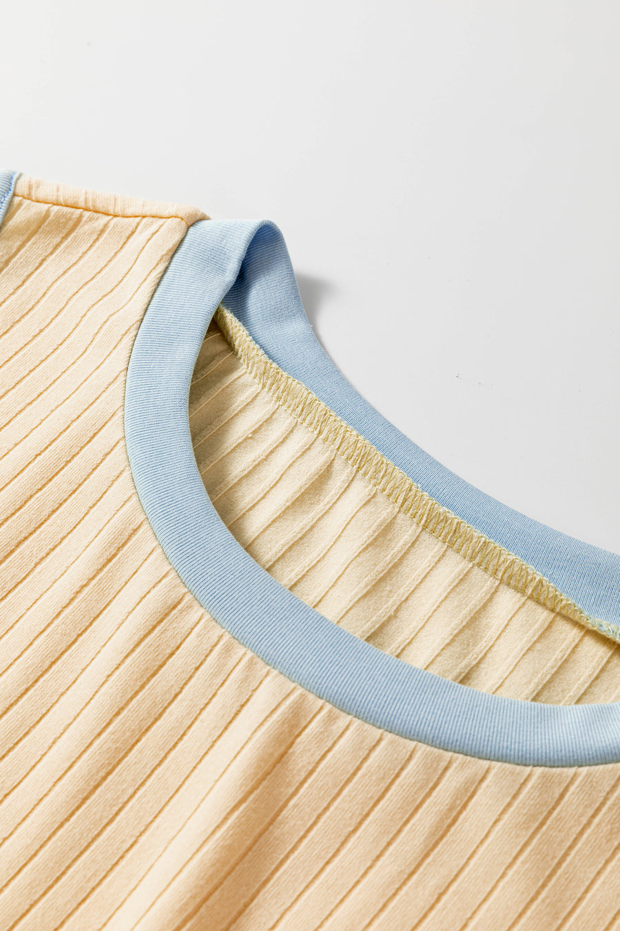 Ribbed Tank Top Skort Two-Piece Set Women UK | Yellow
