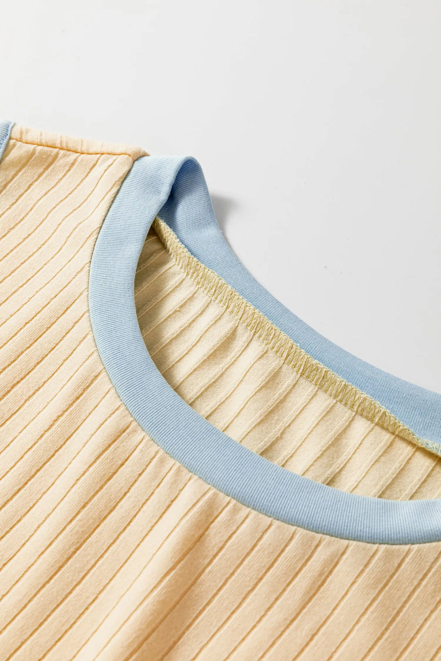 Ribbed Tank Top Skort Two-Piece Set Women UK | Yellow