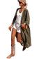 Green Lightweight Duster Cardigan