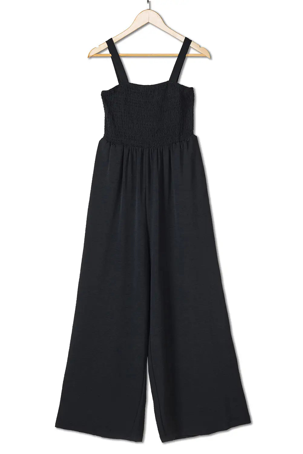 Smocked Wide Leg Jumpsuit - Fashionfitz