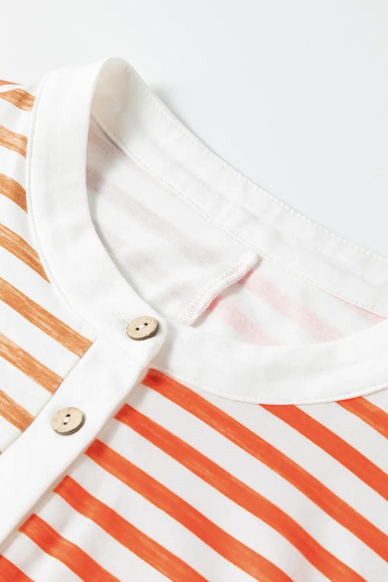 Oversized Sleeveless Wide Leg Jumpsuit - Orange Stripe - Fashionfitz