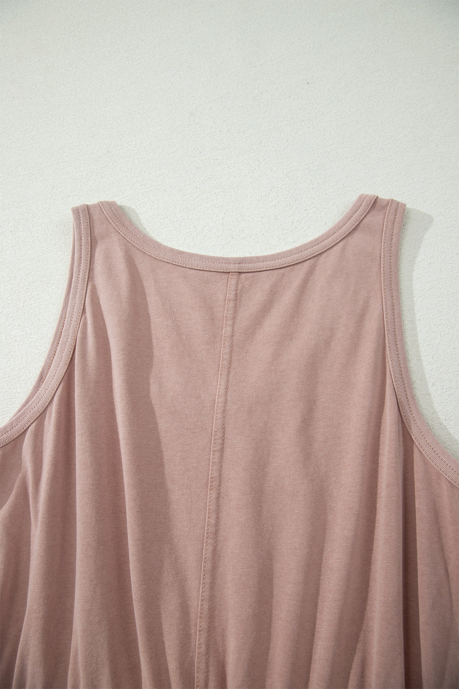 Smoke Gray Mineral Wash Sleeveless Mini Dress Women UK — second colourway | Fashionfitz UK
