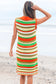 LaceStripe Crochet Dress - Fashionfitz