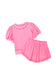 Pearl Bow Chic Co-Ord - Elegant Two-Piece Set