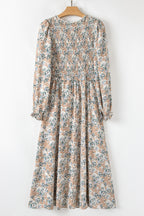 Maple Grove Floral Maxi Dress - Smocked Puff Sleeve
