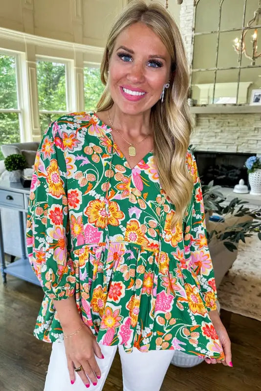 Daisy delight peplum blouse | floral blouses | fashionfitz