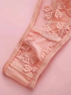 Daphne Embroidered 3-Pieces Garter Set - Fashionfitz