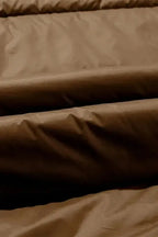 Dark Grey Hooded Long Quilted Vest Coat - Fashionfitz