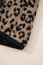 Khaki Leopard Crop Jacket
