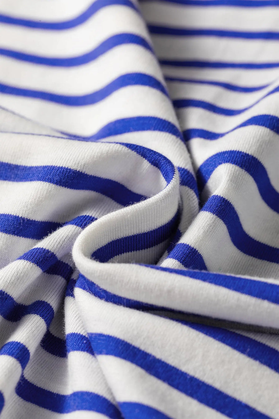 Stripe Contrast Trim Round Neck Cap Sleeve Tee Women UK
