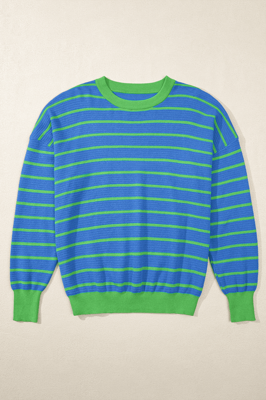 Stripe Hug Loose Fit Sweater