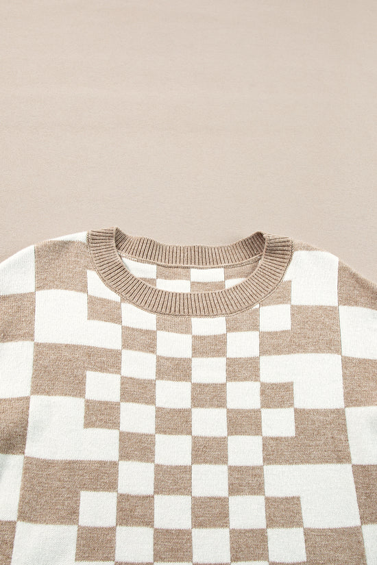 Smoky Plaid Soft Knit Jumper