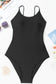 Open Back One-Piece Swimsuit - Fashionfitz