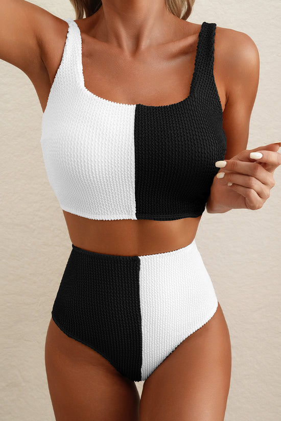 Black & White Bikini Swimsuit