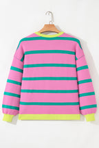 Urban Stripe Loose Cardigan