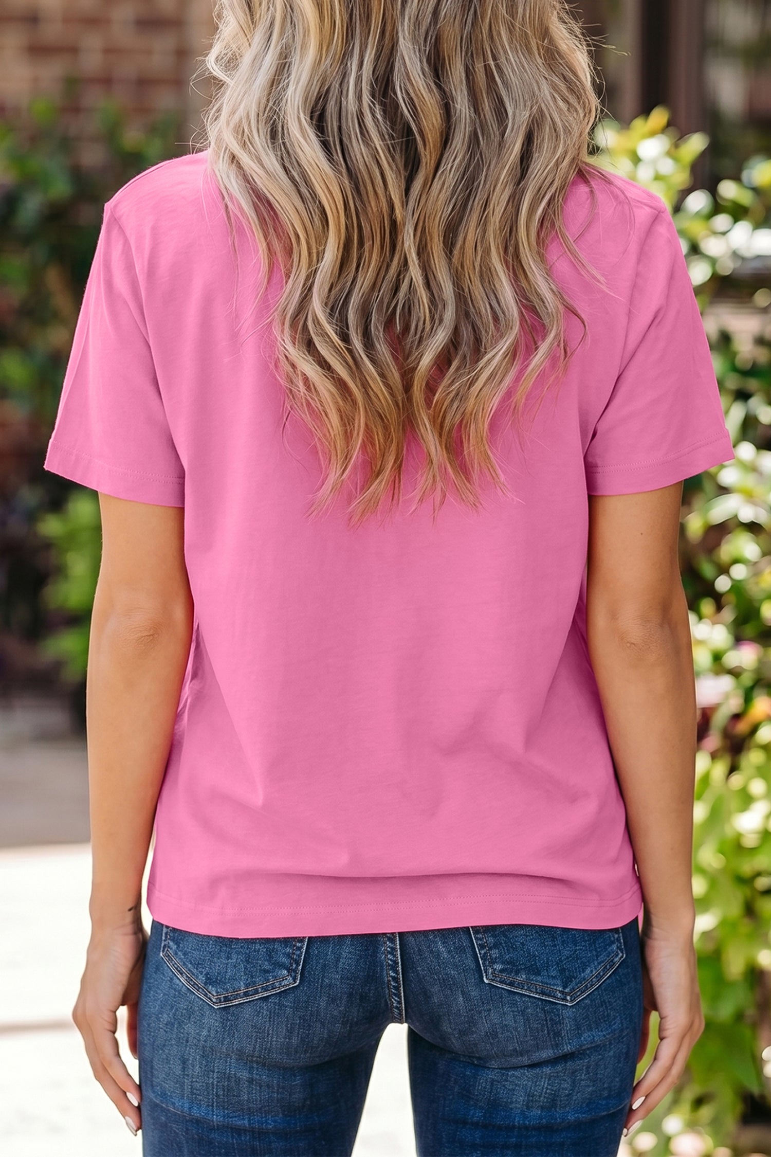 Solid Colour Oversized High Neck Tee Women UK
