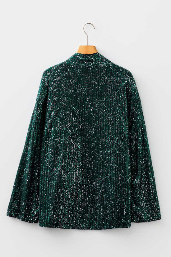 Evergreen Glitter Sequin Blazer