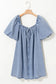 Denim babydoll dress - bubble sleeve by fashionfitz