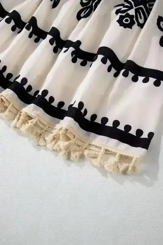 Mini Dresses Desert Dusk Tasseled Dress