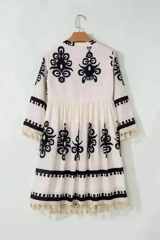 Mini Dresses Desert Dusk Tasseled Dress