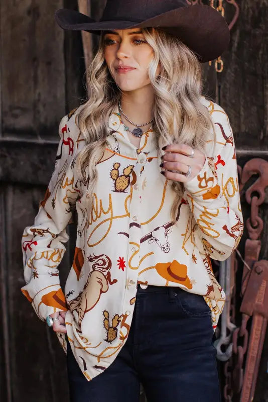 Desert rose loose shirt