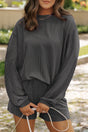 Chic corded lounge ensemble - style & comfort