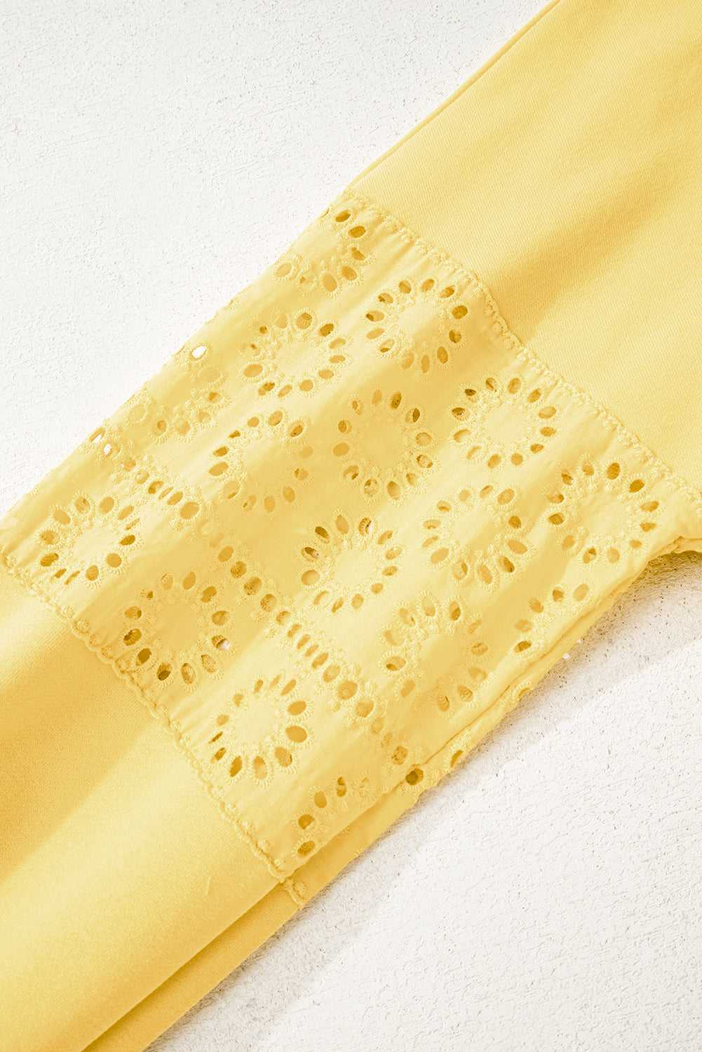 Embroidered Flower Snap Sweatshirt