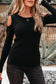 Cold Shoulder Black Sweater