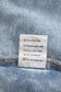 Blue lapel distressed raw hem buttons denim jacket - jackets