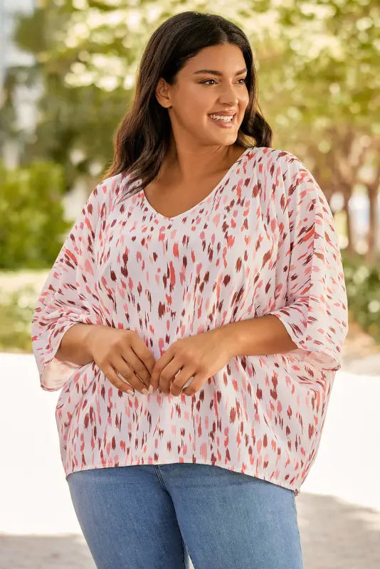 Dolman sleeve plus size blouse - blouses