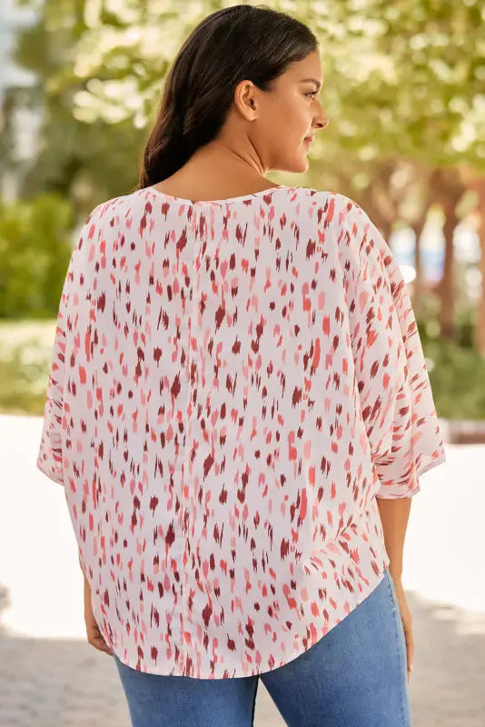 Dolman sleeve plus size blouse - blouses