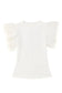 Dotty Mesh Ruffle Sleeve Ribbed Knit Top - Fashionfitz